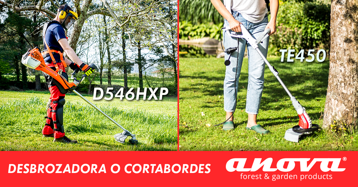 Diferencias entre una desbrozadora y un cortabordes