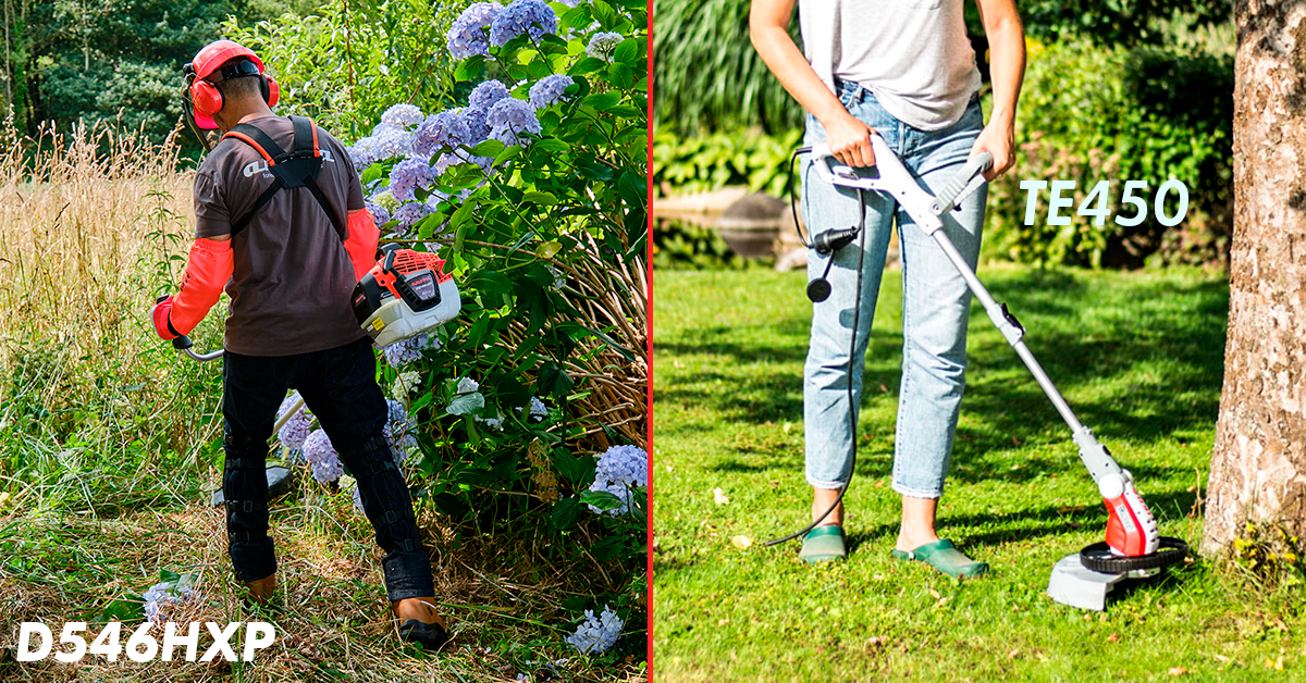 Diferencias entre una desbrozadora y un cortabordes